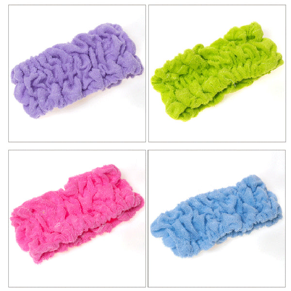 Colored Elastic Shower Hairband