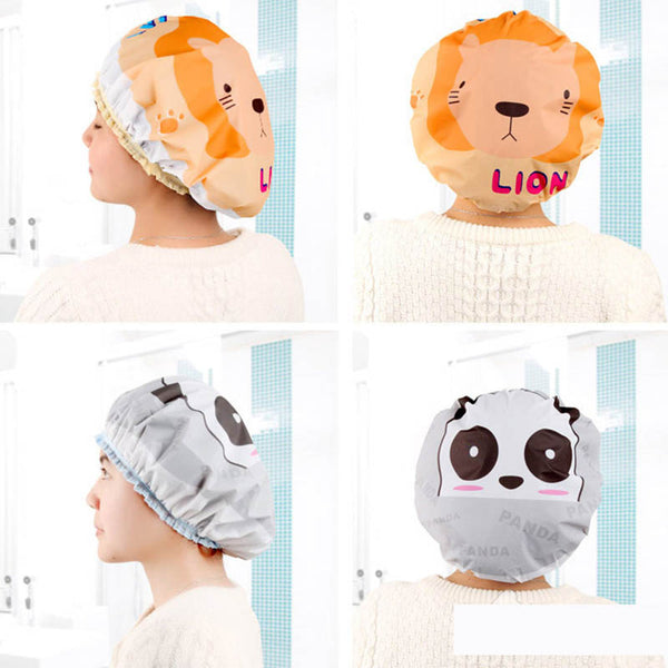 Cute Cartooned Shower Bath Cap