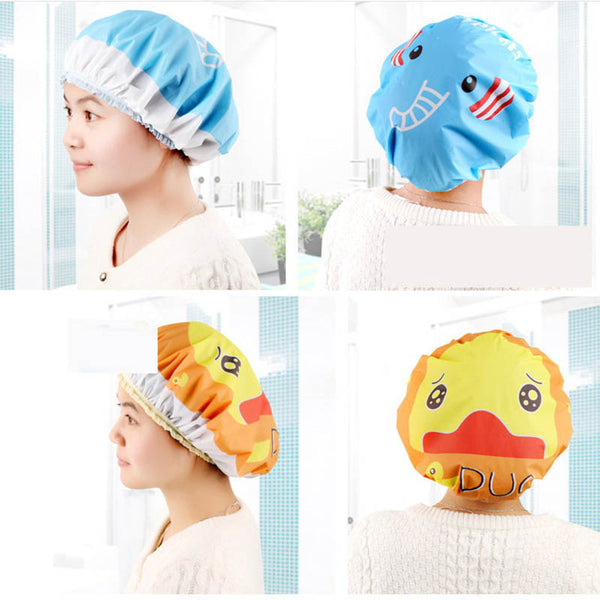 Cute Cartooned Shower Bath Cap